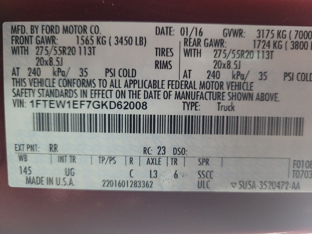 2016 Ford F150 in St. Louis, MO 63136 - 18084840 33