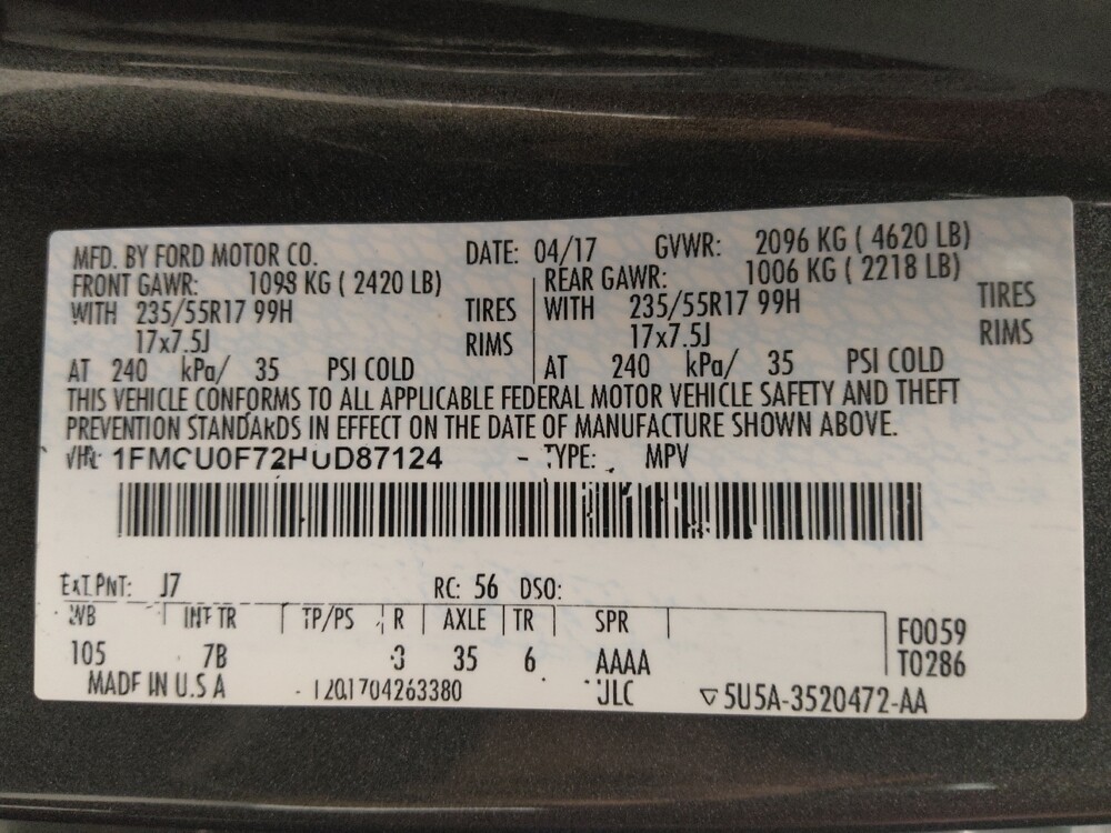 2017 Ford Escape in Baton Rouge, LA 70816 - 18084879 33