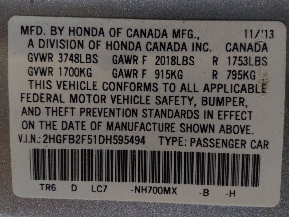 2013 Honda Civic in Kissimmee, FL 34744 - 18084926 33