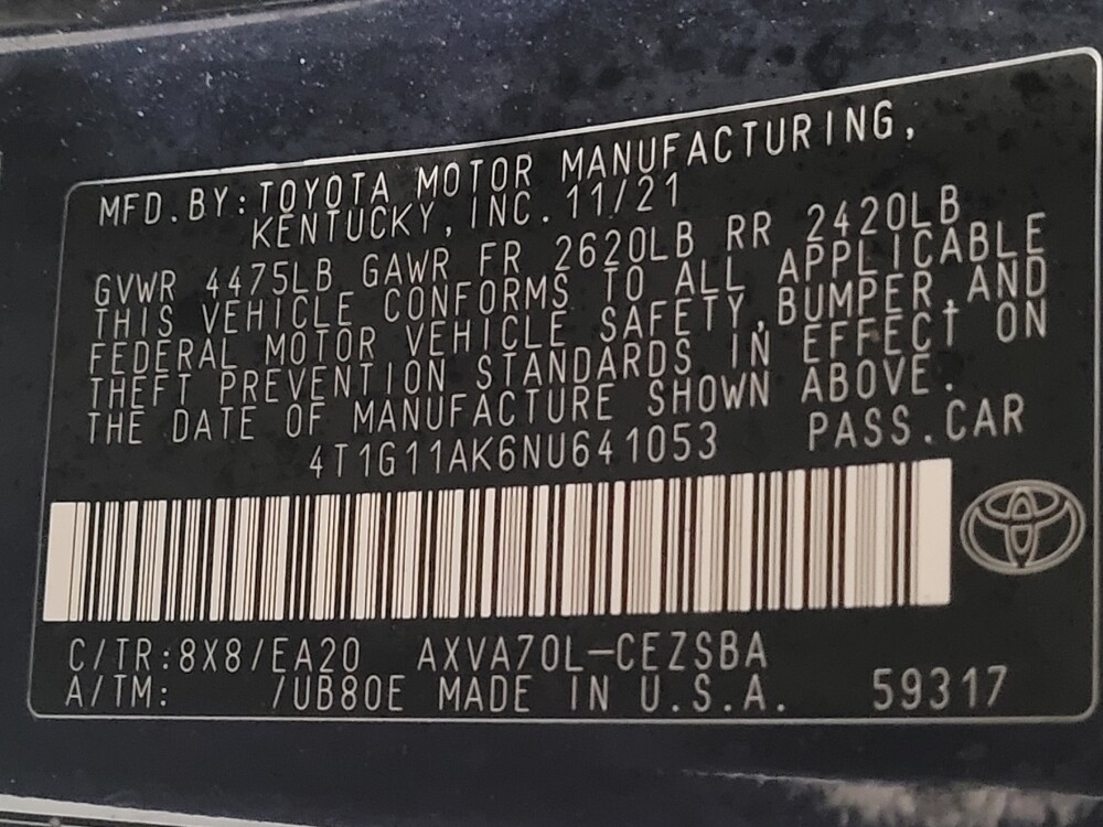 2022 Toyota Camry in Sanford, FL 32773 - 18084938 33