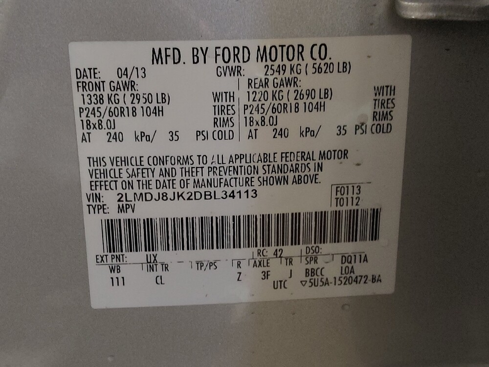 2013 Lincoln MKX in Pensacola, FL 32505 - 18084942 33