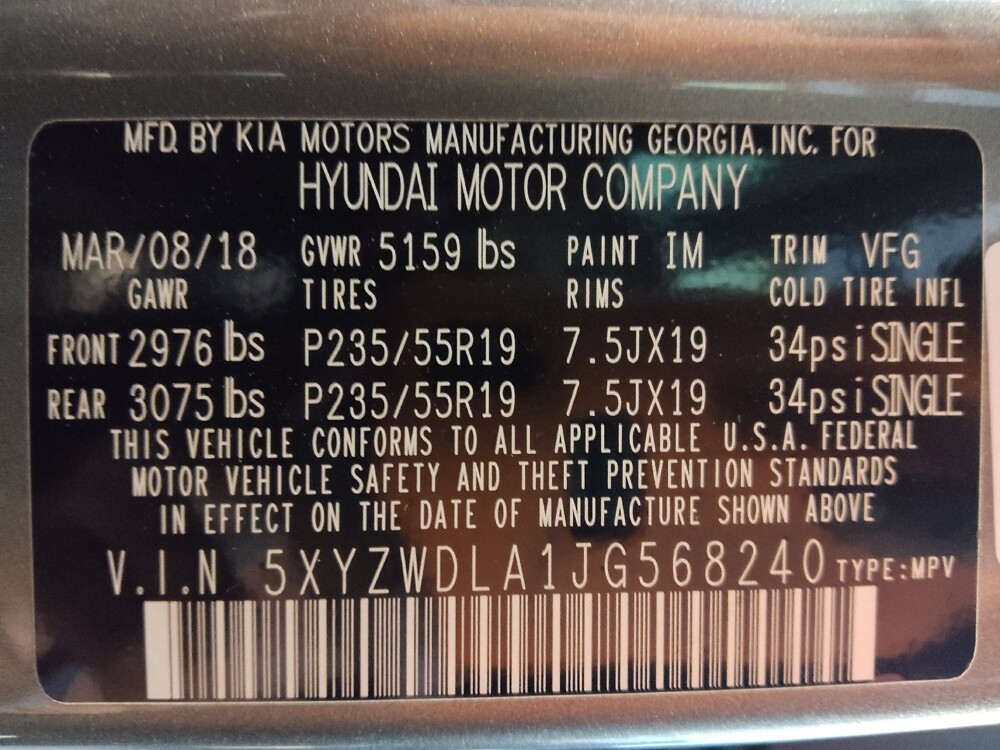 2018 Hyundai Santa Fe in Greenville, NC 27834 - 18084949 33