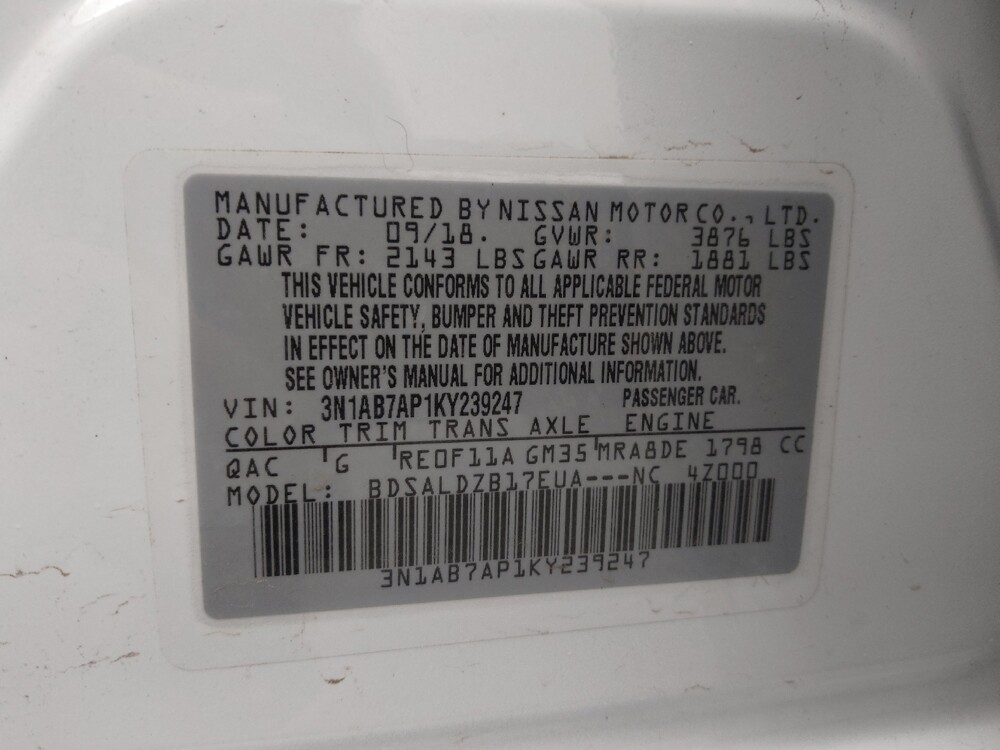 2019 Nissan Sentra in Lakewood, CO 80215 - 18084955 33