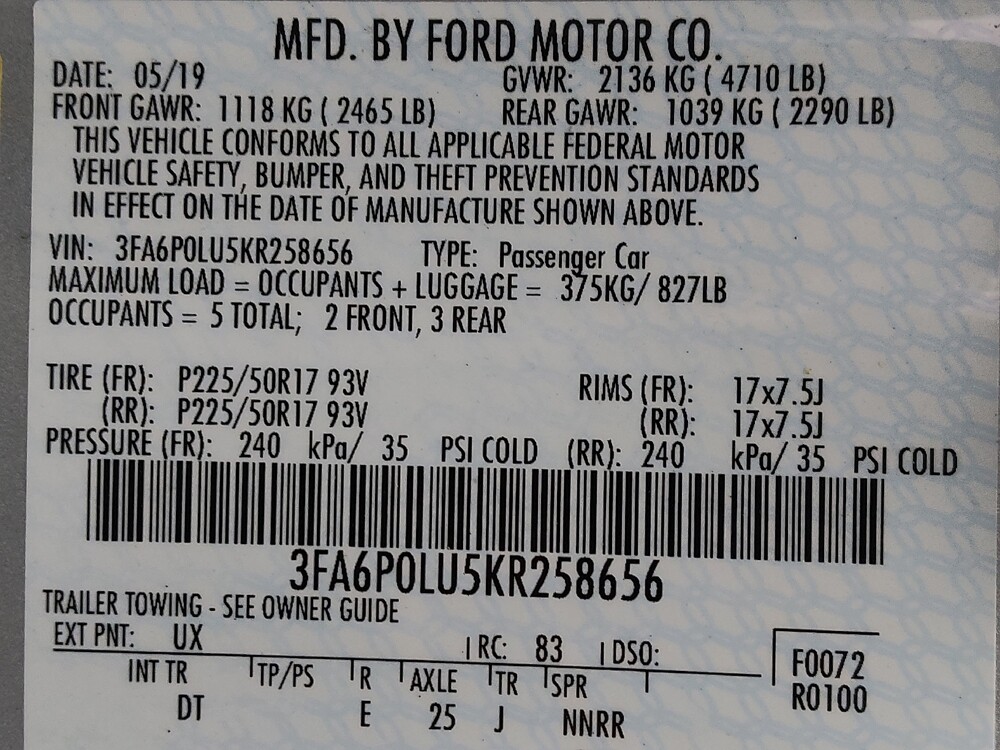 2019 Ford Fusion in Houston, TX 77034 - 18084968 33