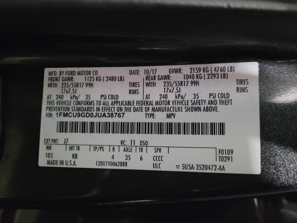 2018 Ford Escape in Temple Hills, MD 20746 - 18084997 33