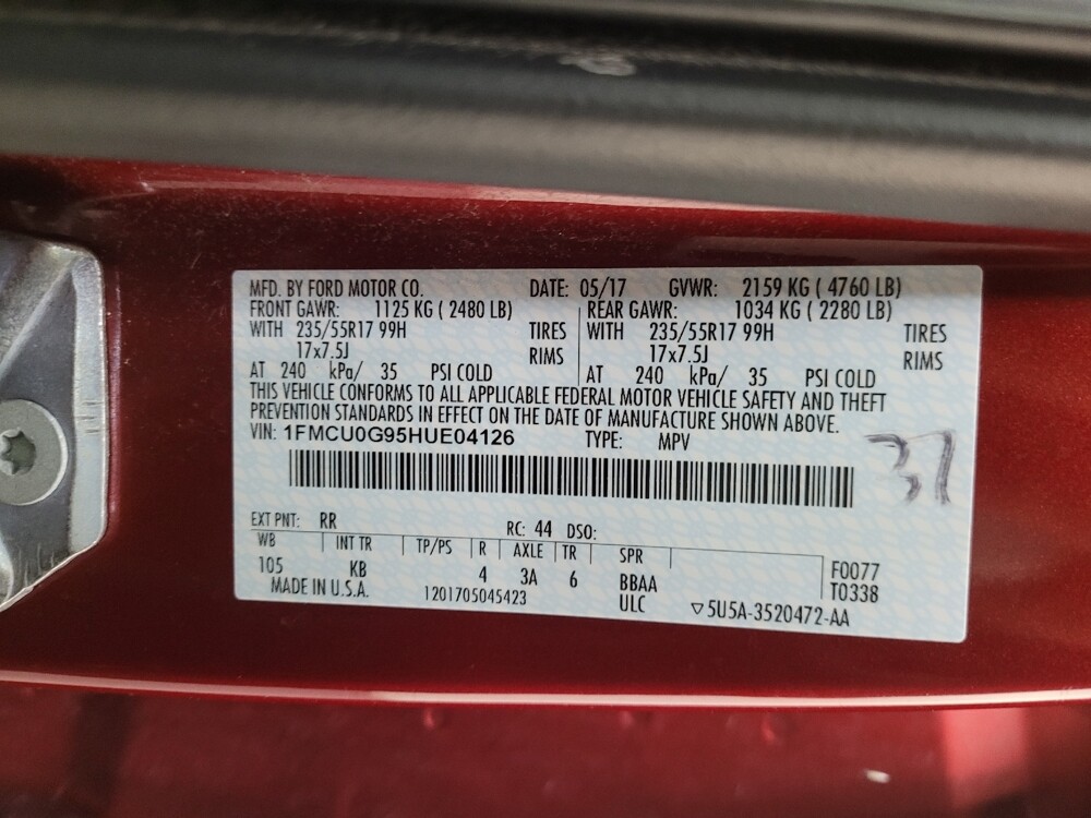 2017 Ford Escape in Pittsburgh, PA 15236 - 18085002 33