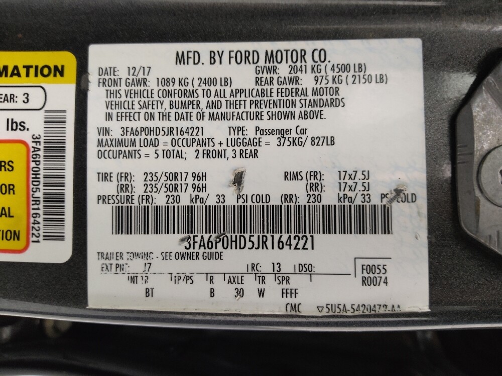 2018 Ford Fusion in Gladstone, MO 64118 - 18085010 33