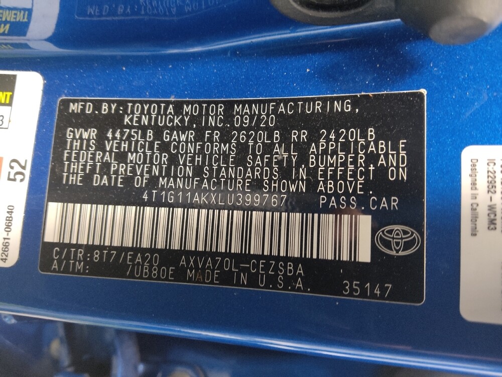 2020 Toyota Camry in Marietta, GA 30062 - 18085030 33