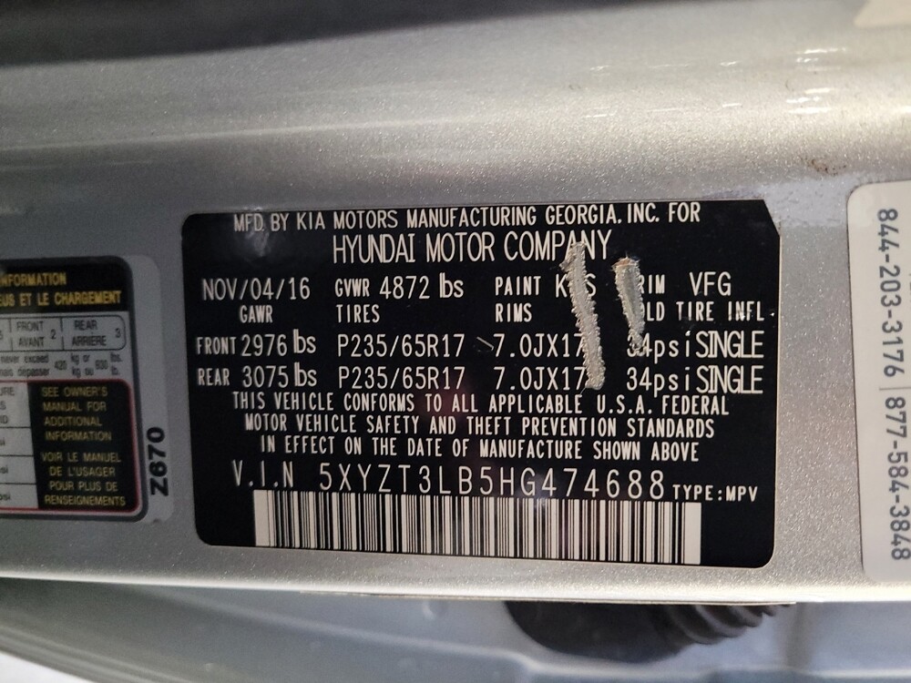 2017 Hyundai Santa Fe in Riverside, CA 92504 - 18085072 33