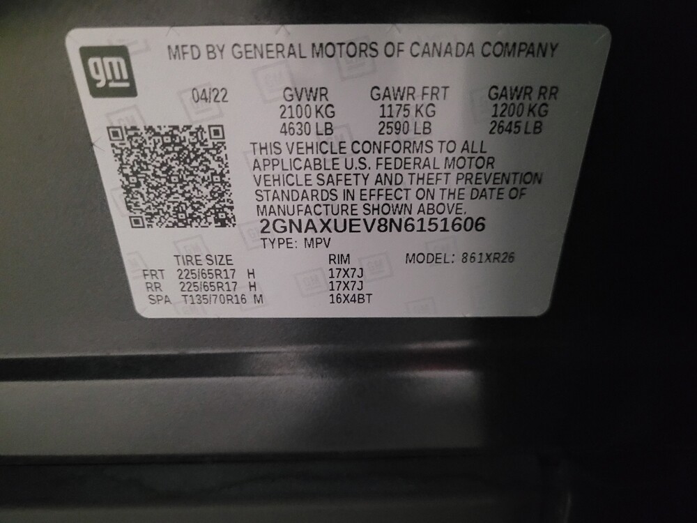 2022 Chevrolet Equinox in Glen Burnie, MD 21061 - 18085139 33