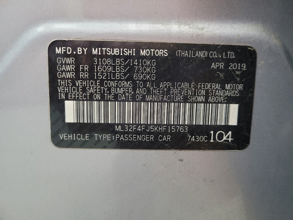 2019 Mitsubishi Mirage G4 in Indianapolis, IN 46222 - 18085149 33