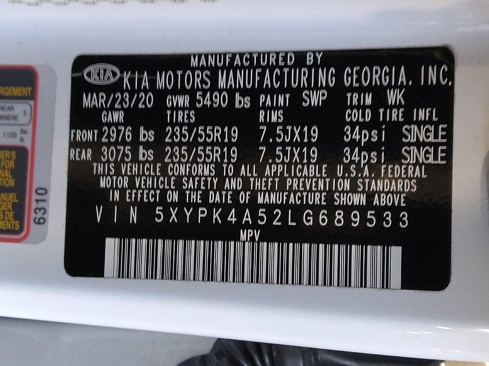 2020 Kia Sorento in Jacksonville, FL 32210 - 18085155 33