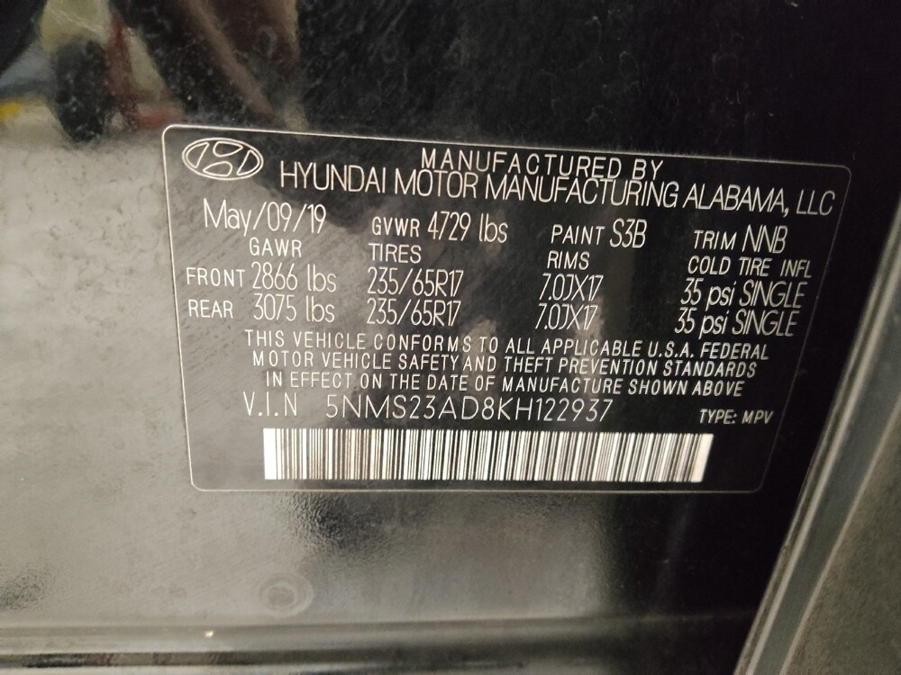 2019 Hyundai Santa Fe in Jackson, MS 39211 - 18085207 33