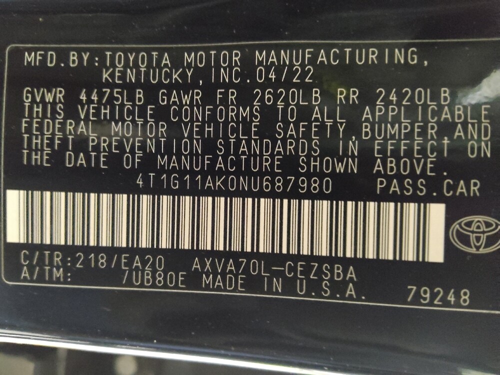 2022 Toyota Camry in Jackson, MS 39211 - 18085208 33