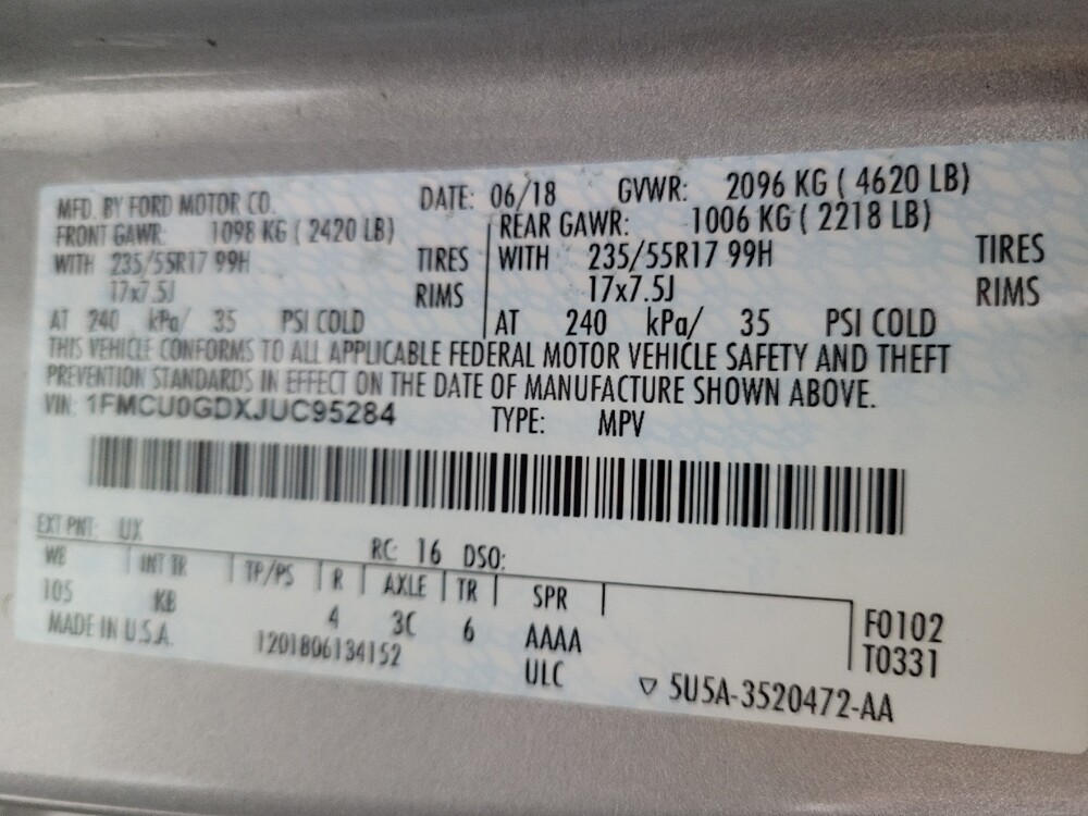 2018 Ford Escape in Bradenton, FL 34207 - 18085268 33