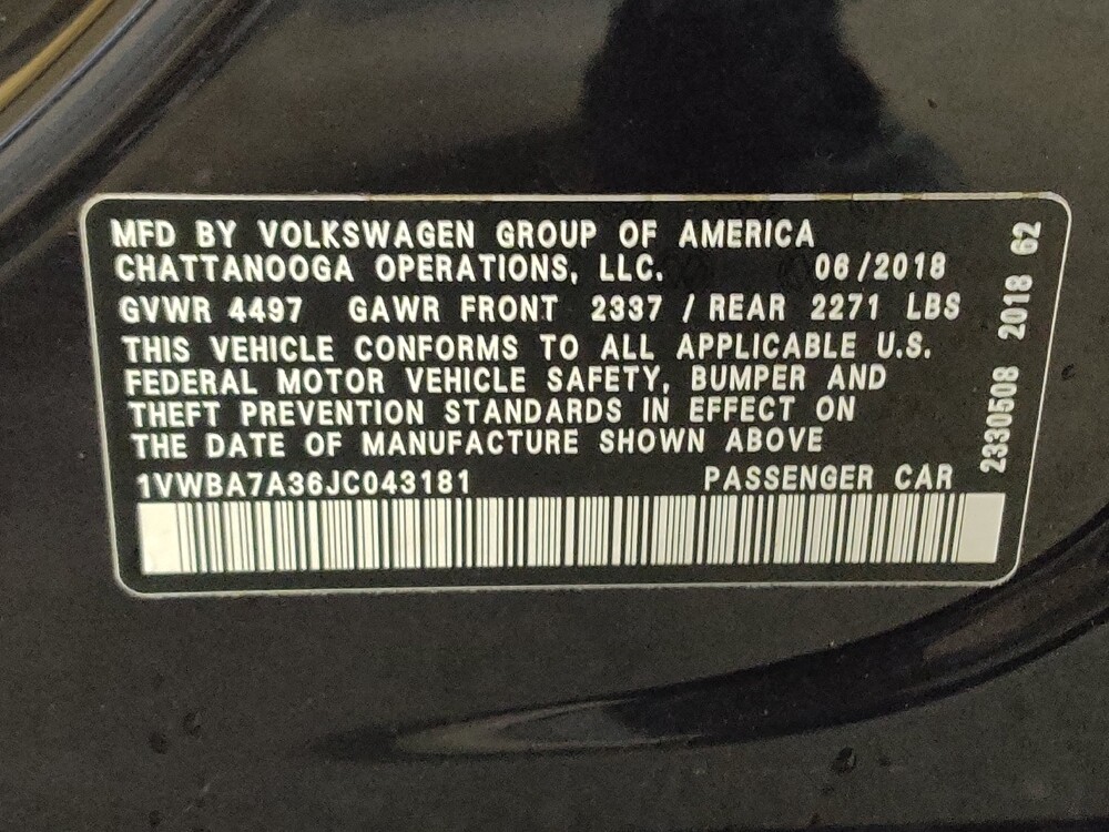 2018 Volkswagen Passat in Raleigh, NC 27604 - 18085310 33