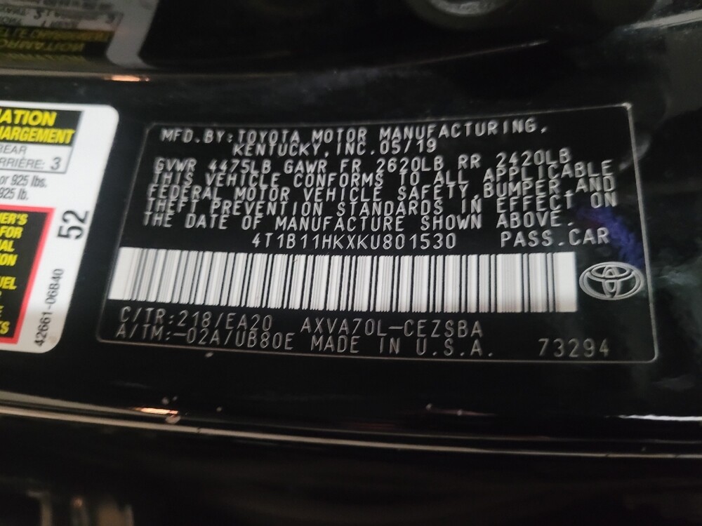 2019 Toyota Camry in Laurel, MD 20724 - 18085364 33