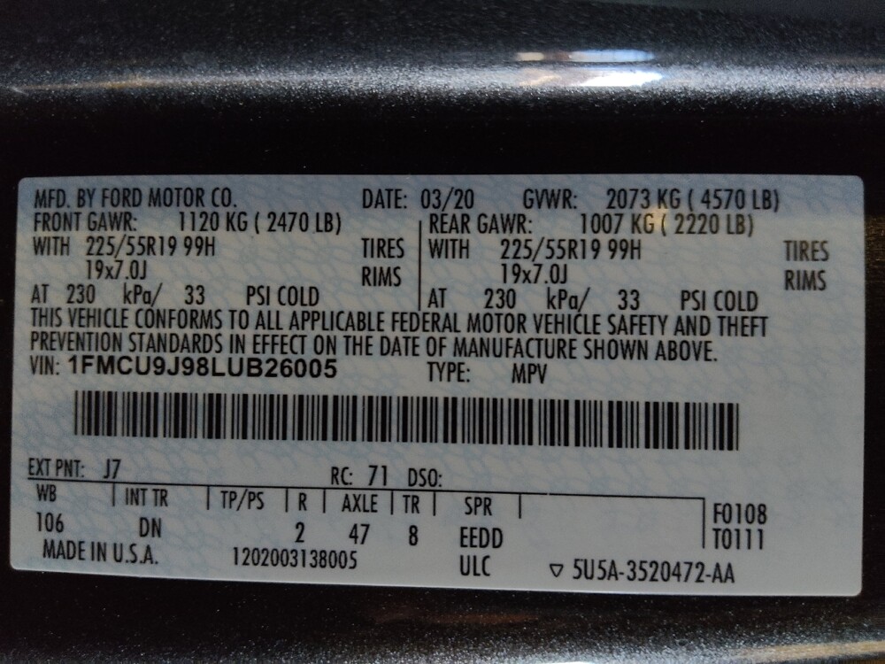 2020 Ford Escape in Gainesville, FL 32609 - 18085409 33