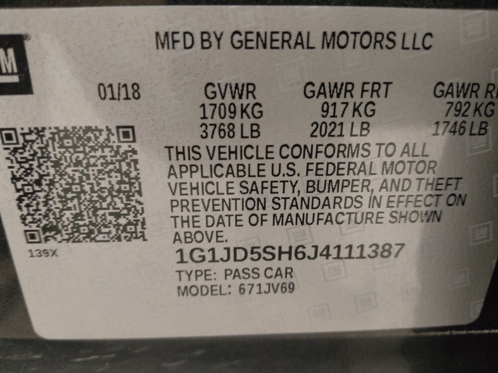 2018 Chevrolet Sonic in Lakewood, CO 80215 - 18085417 33