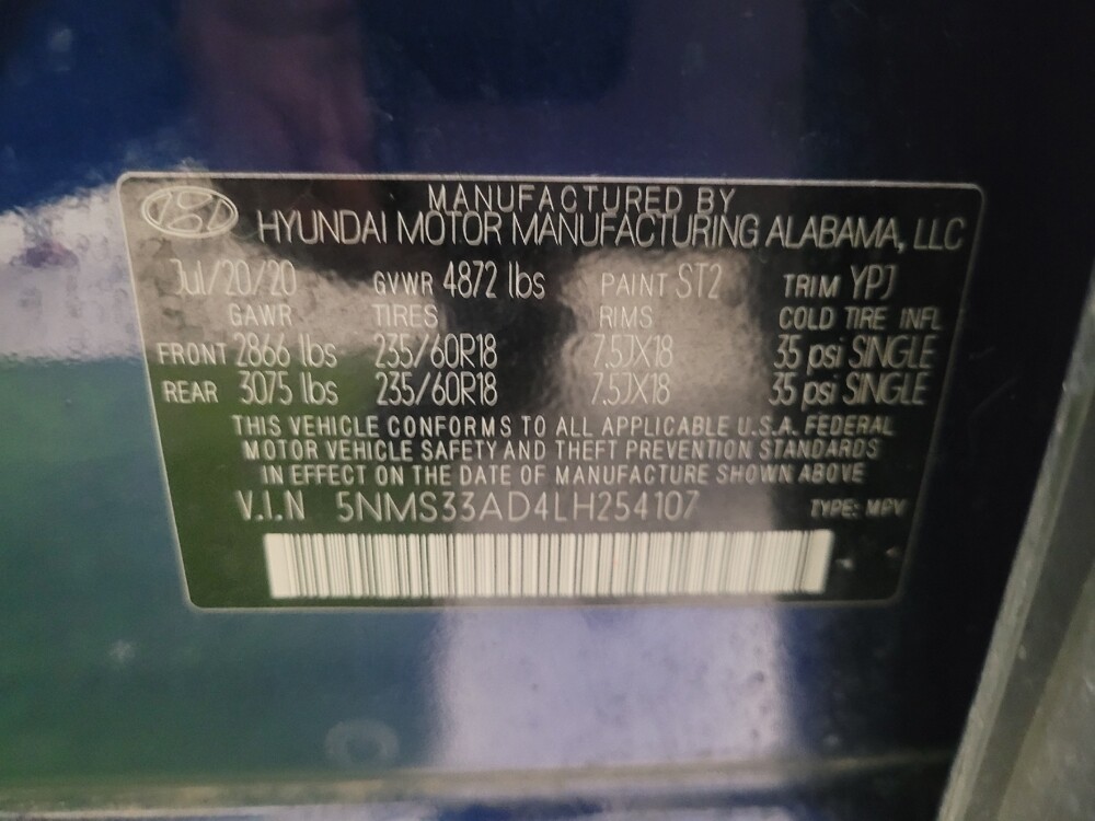 2020 Hyundai Santa Fe in Jackson, MS 39211 - 18085426 33