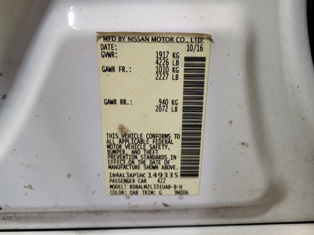 2017 Nissan Altima in Fairfield, OH 45014 - 18085428 33