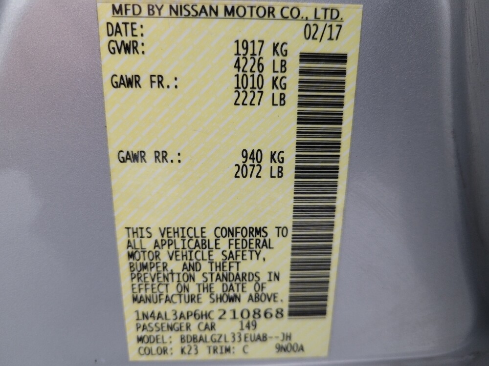 2017 Nissan Altima in Madison, TN 37115 - 18085438 33