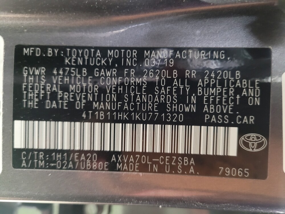 2019 Toyota Camry in Tallahassee, FL 32304 - 18085457 33