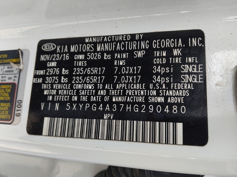 2017 Kia Sorento in Union City, GA 30291 - 18085478 33