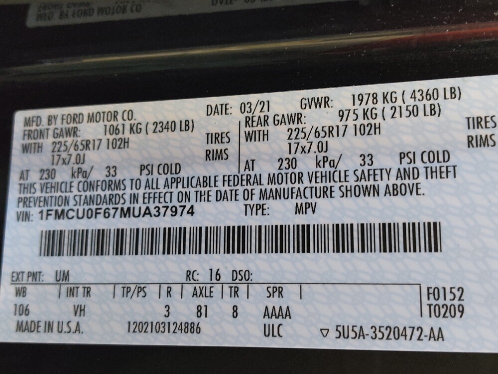 2021 Ford Escape in Raleigh, NC 27604 - 18085482 33