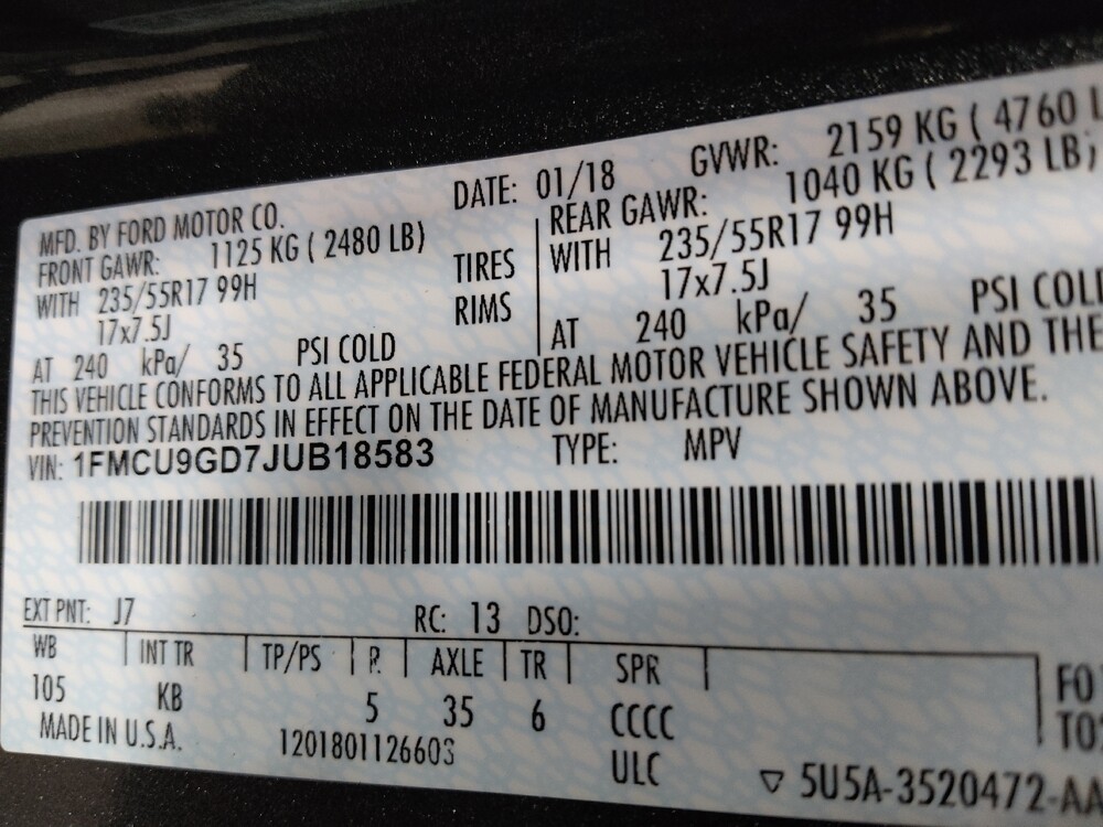 2018 Ford Escape in Jackson, MS 39211 - 18085484 33