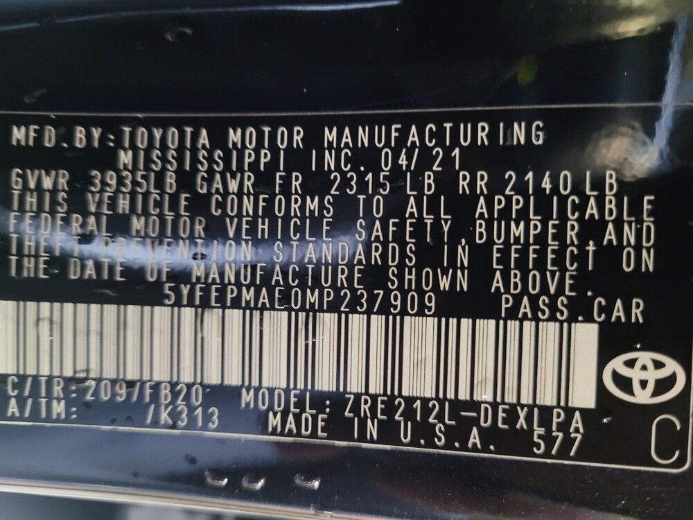 2021 Toyota Corolla in Lakeland, FL 33815 - 18085546 33