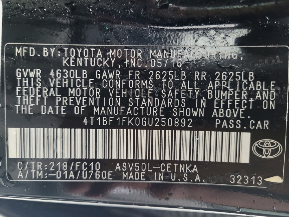 2016 Toyota Camry in Augusta, GA 30907 - 18085547 33