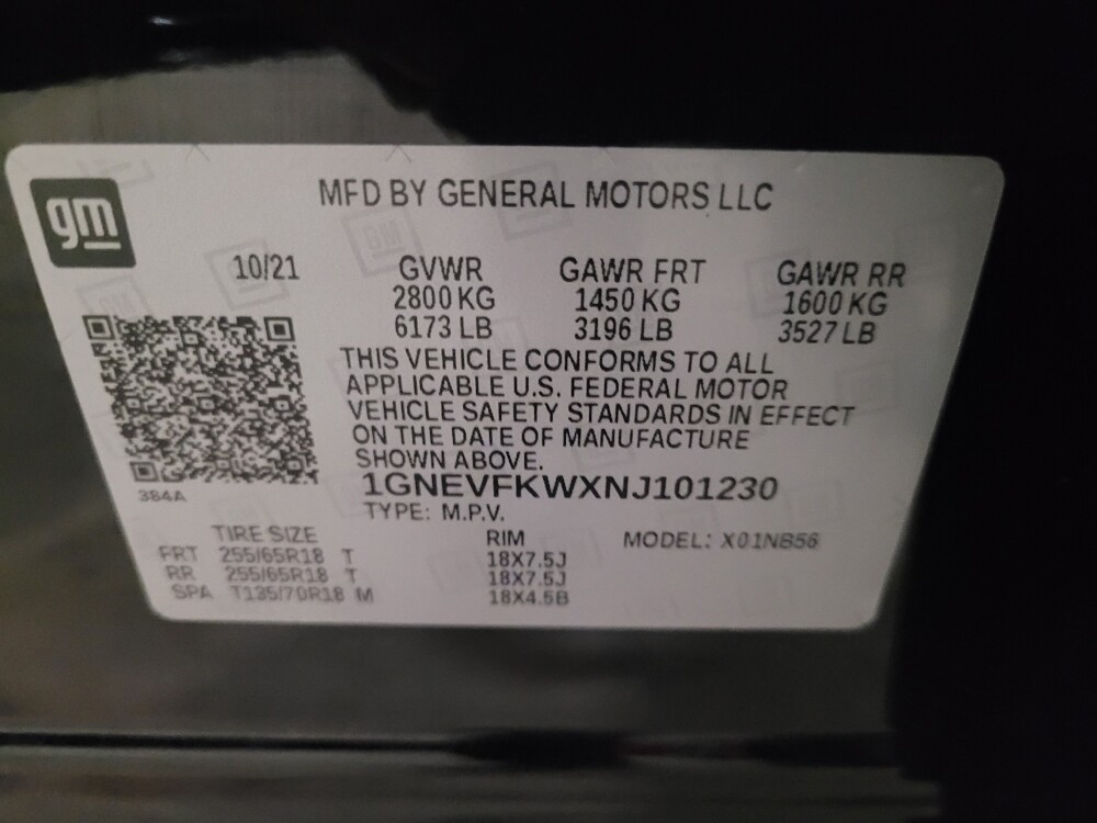 2022 Chevrolet Traverse in Glen Burnie, MD 21061 - 18085575 33