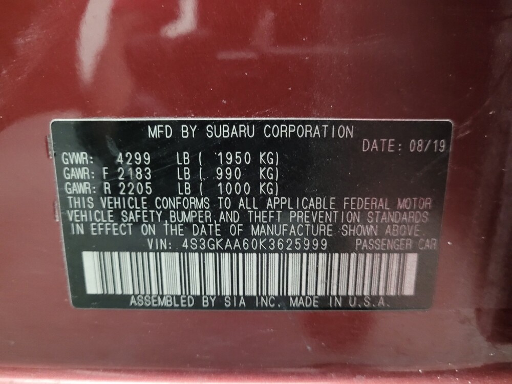 2019 Subaru Impreza in Downey, CA 90241 - 18085849 33