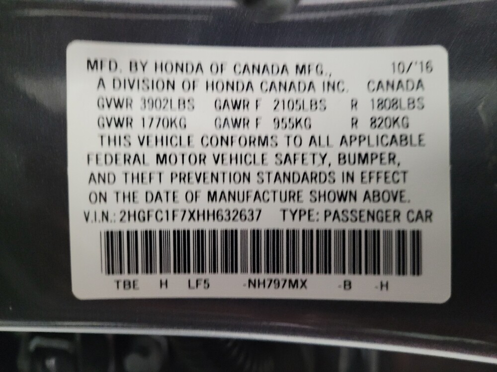 2017 Honda Civic in Downey, CA 90241 - 18085863 33