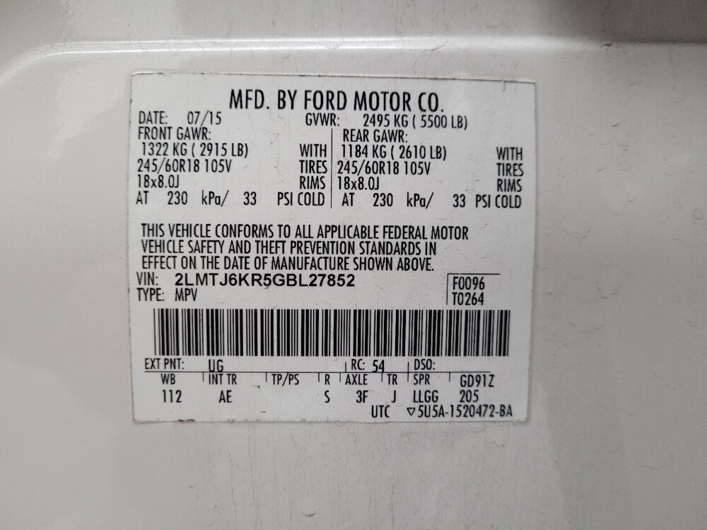 2016 Lincoln MKX in Downey, CA 90241 - 18085878 33