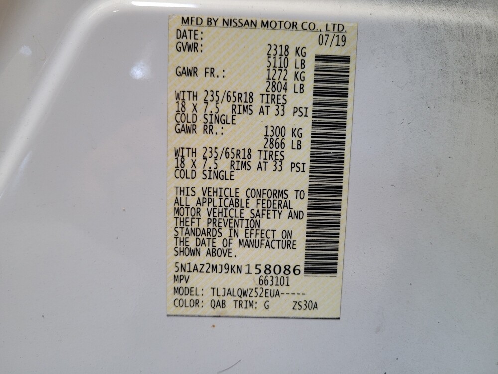 2019 Nissan Murano in Downey, CA 90241 - 18085883 33