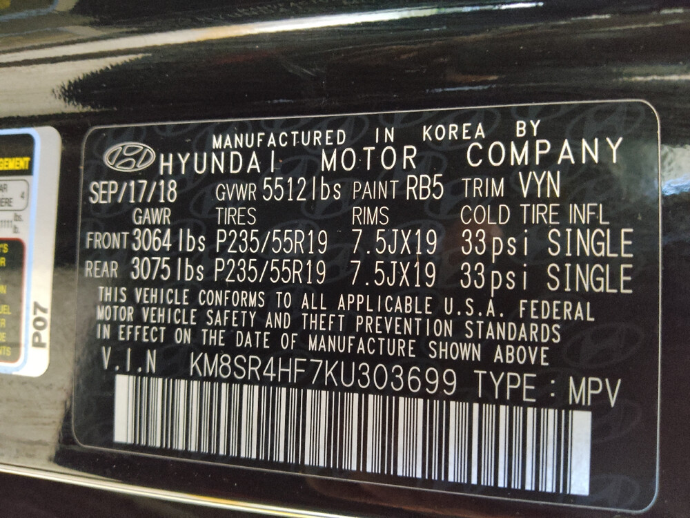 2019 Hyundai Santa Fe in Duluth, GA 30096 - 18085918 33