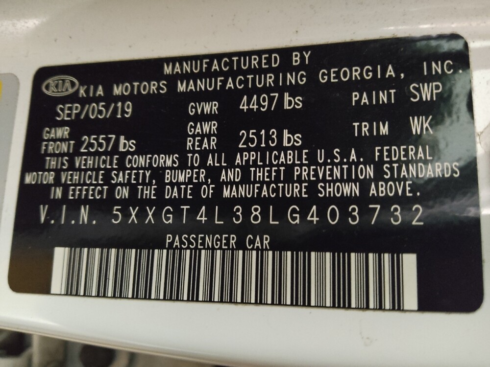 2020 Kia Optima in Union City, GA 30291 - 18085939 33