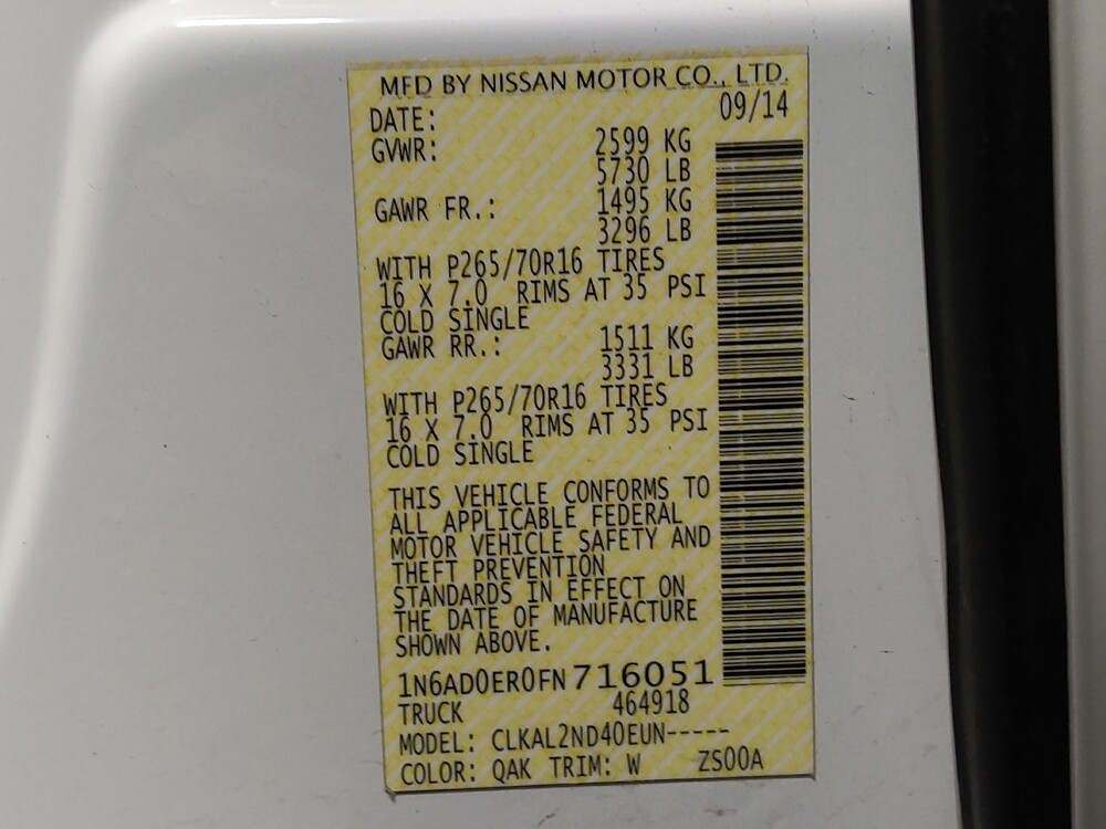 2015 Nissan Frontier in Albuquerque, NM 87113 - 18085965 33