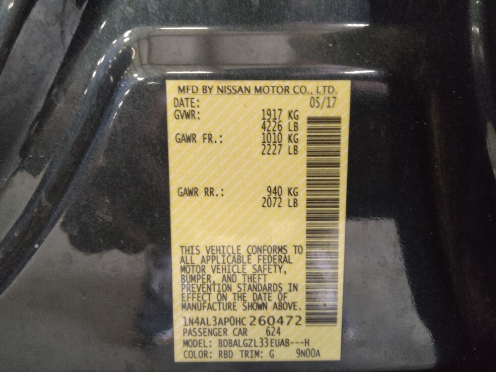 2017 Nissan Altima in Lakeland, FL 33815 - 18085974 33