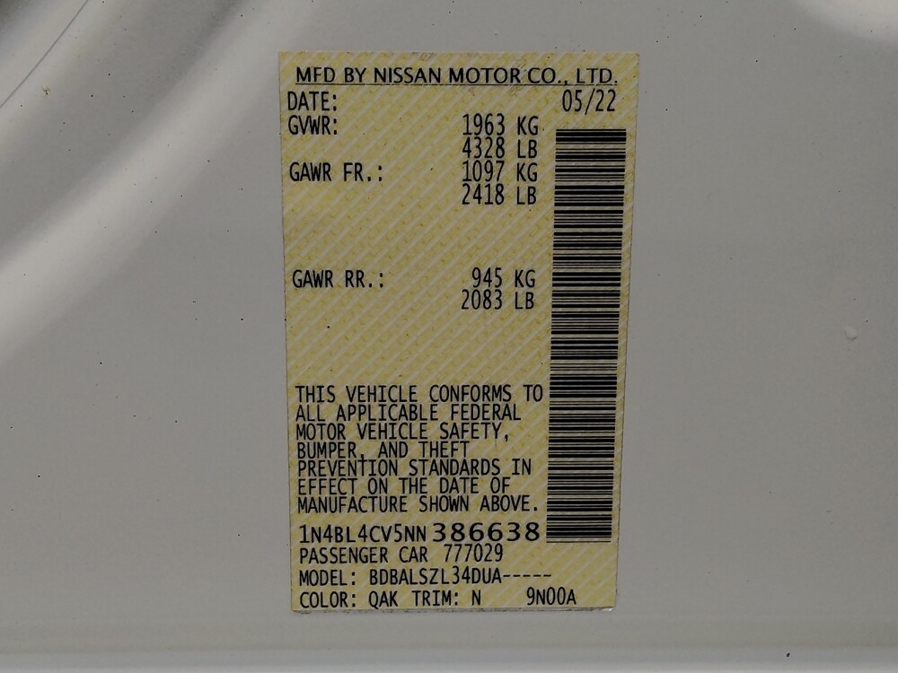 2022 Nissan Altima in Cincinnati, OH 45255 - 18086034 33