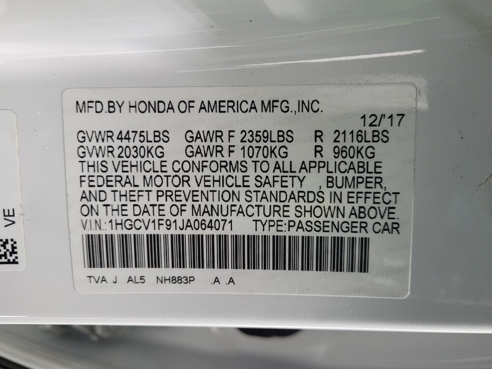 2018 Honda Accord in Pittsburgh, PA 15237 - 18086047 33