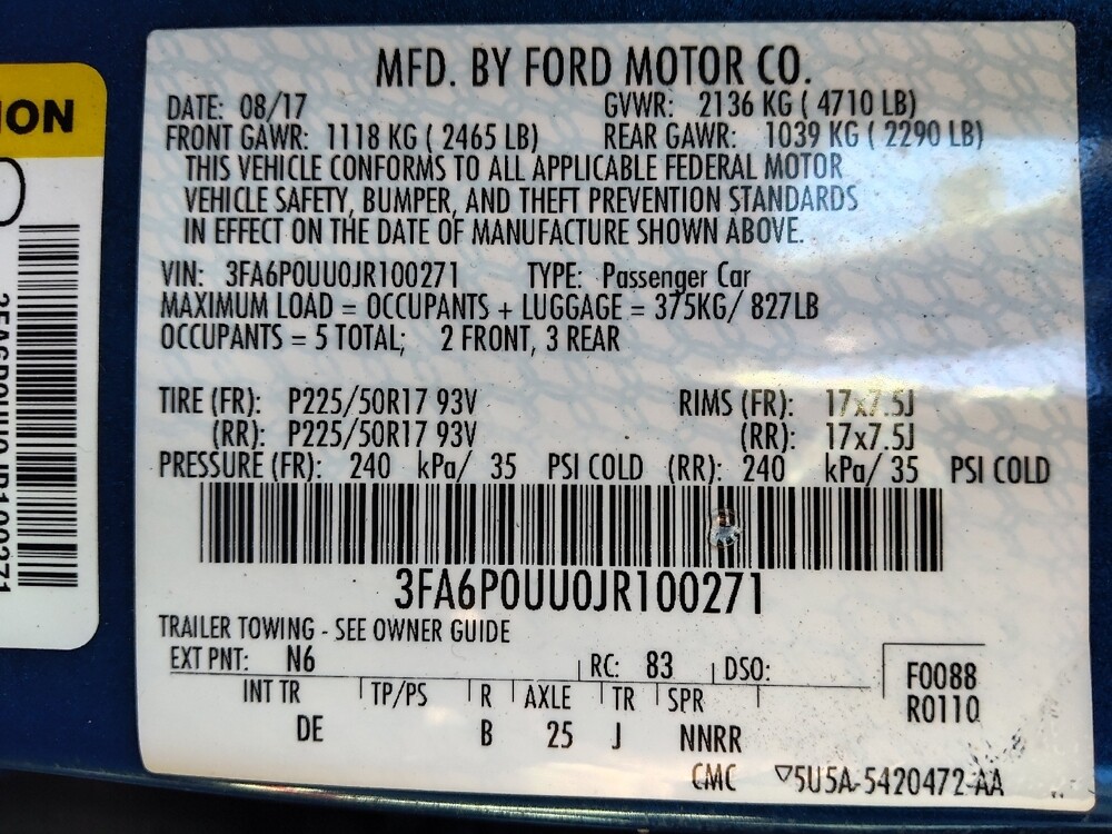 2018 Ford Fusion in New Castle, DE 19720 - 18086052 33