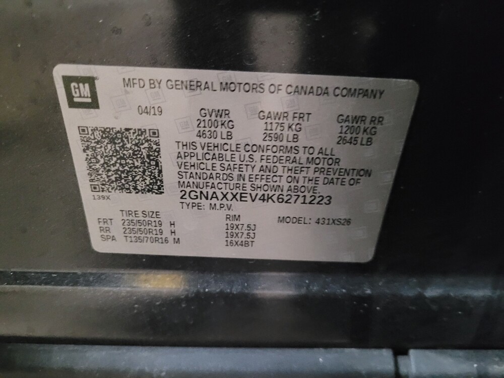 2019 Chevrolet Equinox in Owings Mills, MD 21117 - 18086055 33