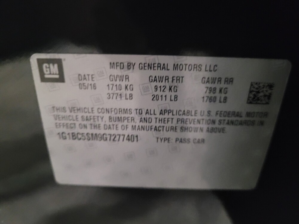 2016 Chevrolet Cruze in New Castle, DE 19720 - 18086061 33