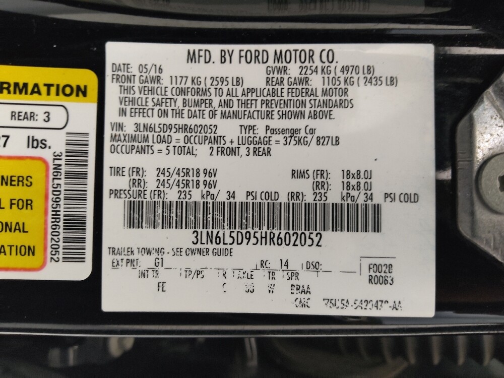 2017 Lincoln MKZ in Gladstone, MO 64118 - 18086066 33