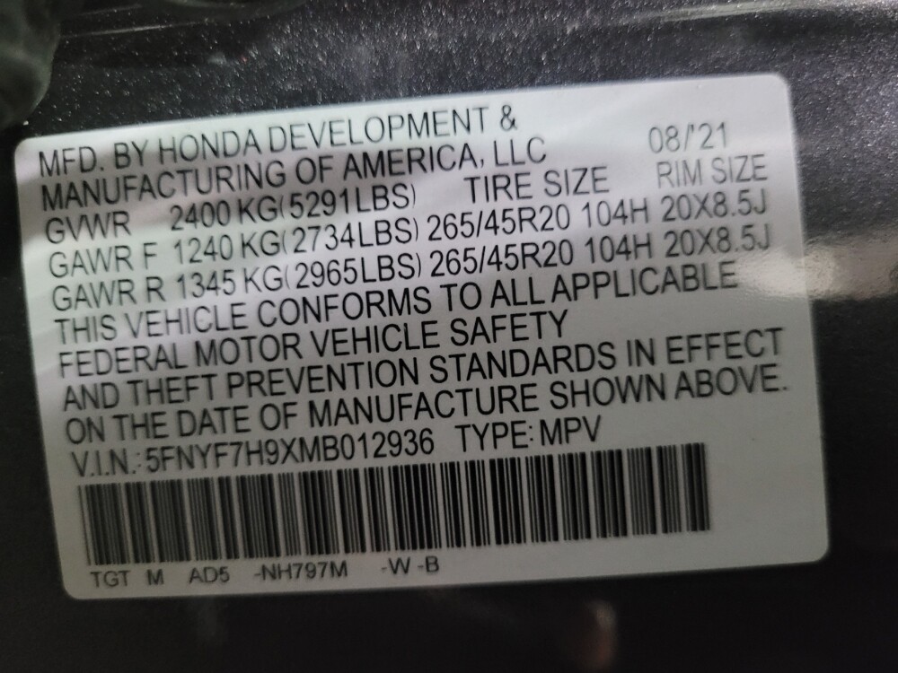 2021 Honda Passport in Laurel, MD 20724 - 18086145 33