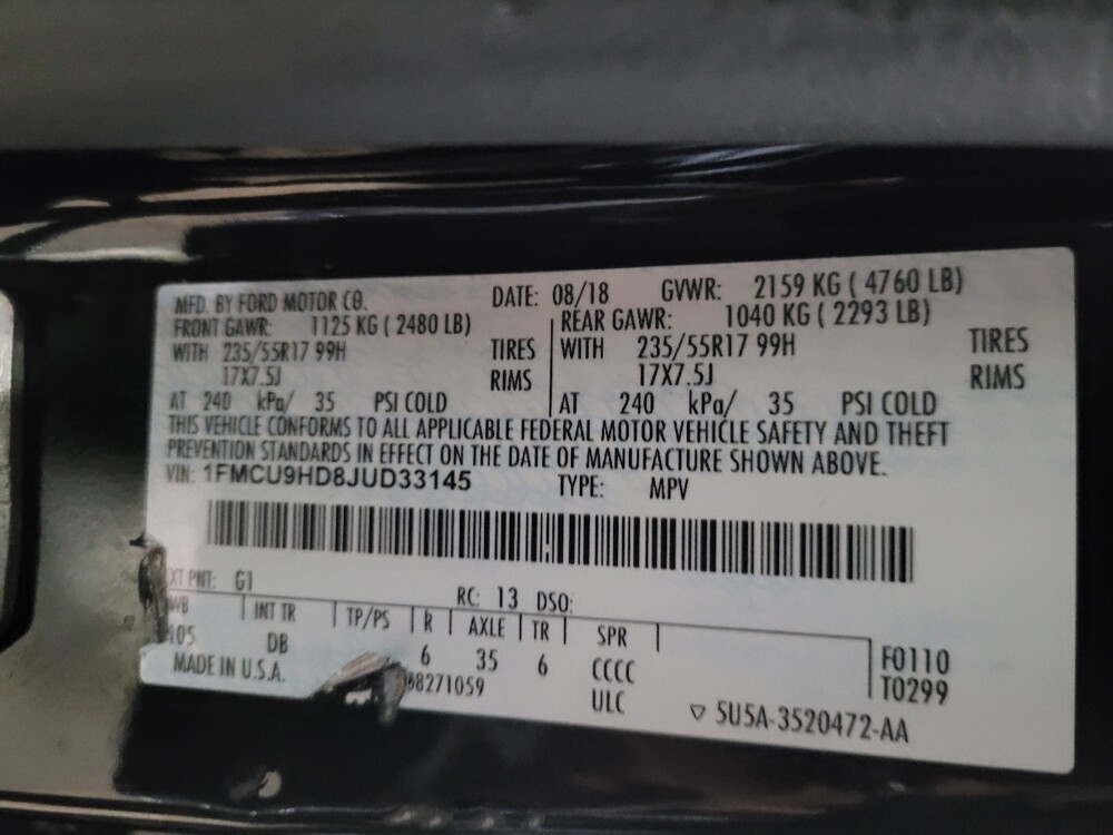 2018 Ford Escape in New Castle, DE 19720 - 18086151 33