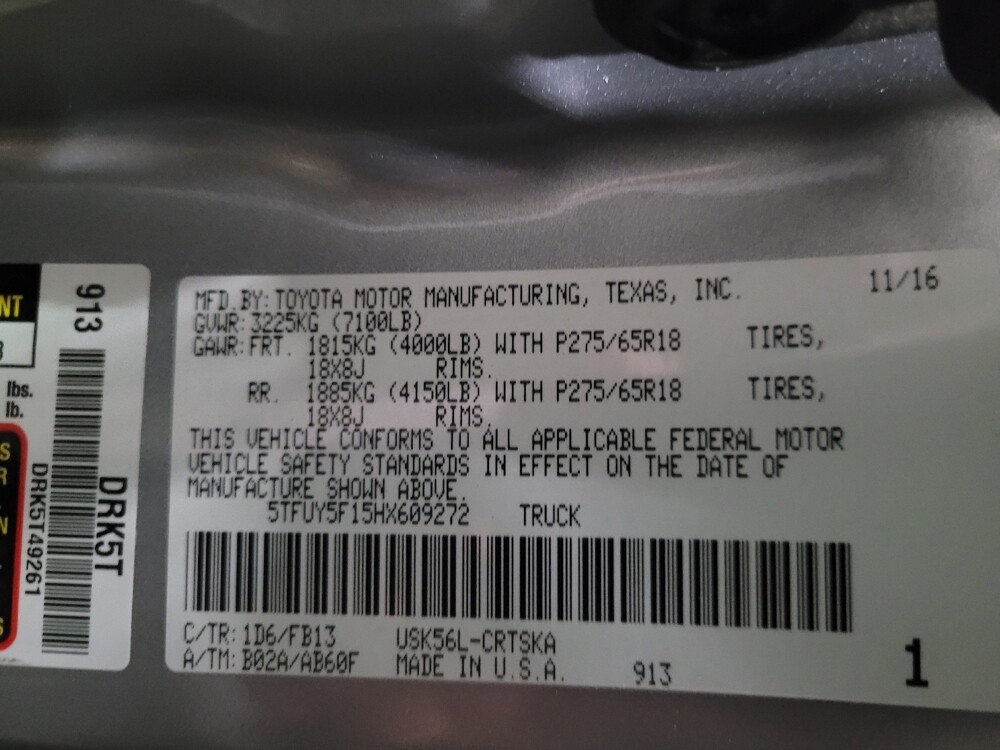 2017 Toyota Tundra in Chesapeake, VA 23320 - 18086153 33